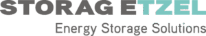 Storage Etzel Logo mit dem Text 'Energy Storage Solutions' darunter.