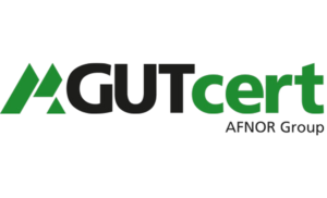 Logo von GUTcert, einem Zertifizierungsdienstleister, mit dem Zusatz 'AFNOR Group' in Schwarz und Grün auf weißem Hintergrund.